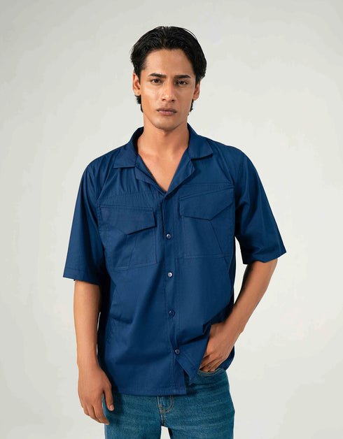 POPLIN FLAP POCKET SHIRT